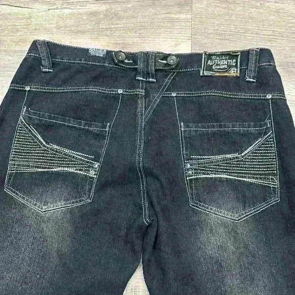 Raider Authentic Jeans Mens Size 42x32 Baggy Hiphop Y2K Grunge Hiphop Casual Dad - Picture 10 of 16
